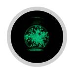 8.2 Inches Height Glass Recycler Mixed Color With Night - Luminous Ball