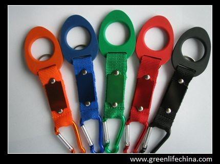 Stuffer water bottle holder hook belt clip orange/blue/green/red/black aluminum