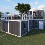 BOX SPACE Custom 20 Ft Mobile House Duplex Prefabricated Container Home Kits