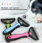 Red Blue Pet Hair Brush Remover Double Side Pet Dematting Comb Hair Removal