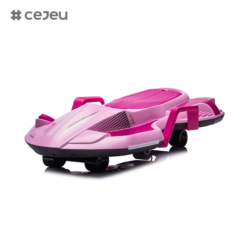 2 in 1 Electric Pedal & Push Ride On Toy Wiggle Car with Light USB，MP3 and Music for Kids Unisex
