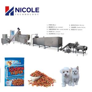 China Pellet Dog Feed Making Machine Industrial Automatic 220V - 440V CE Approved factory
