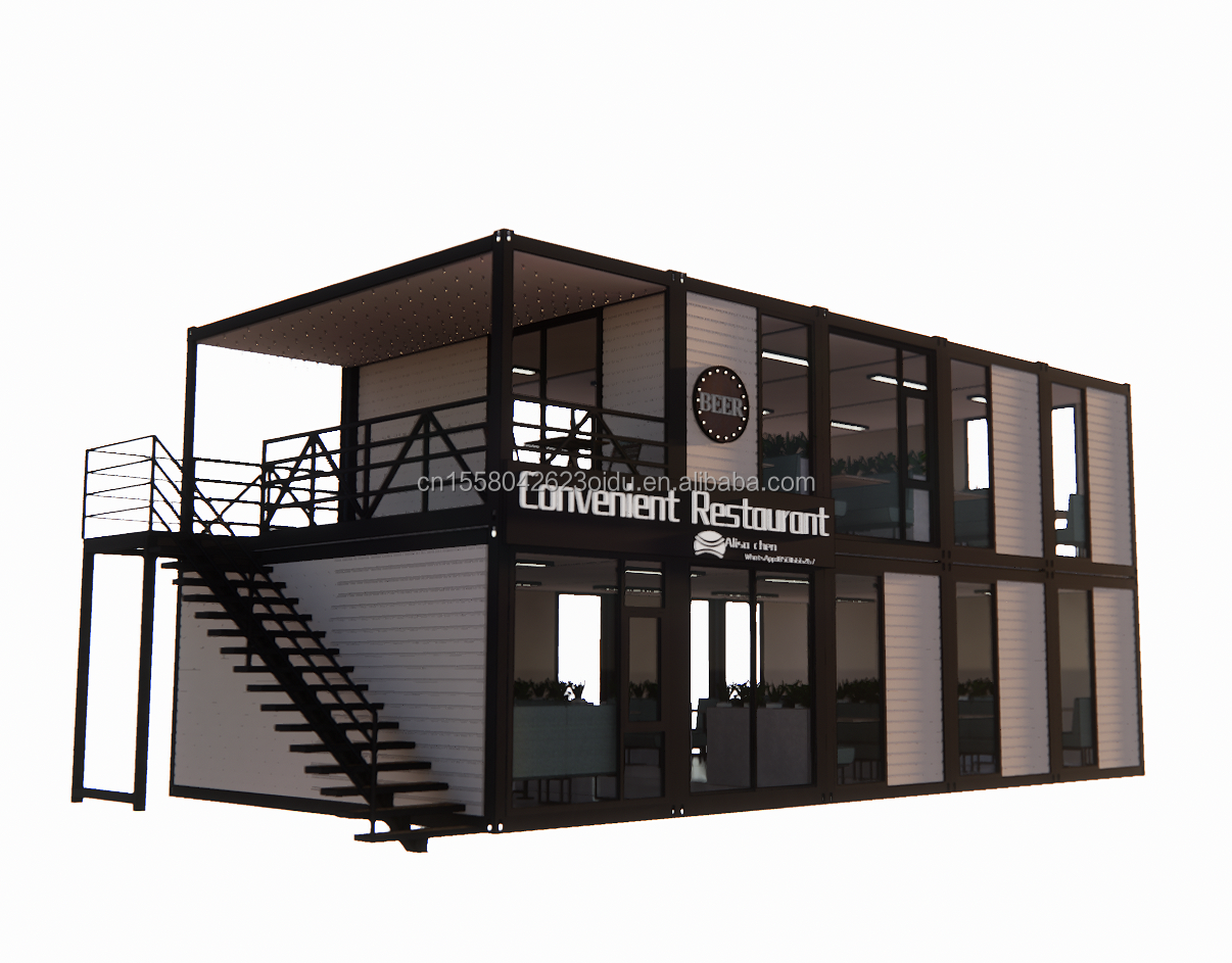 Foldable Portable Detachable 20ft 40ft Modular Living Container House With Aluminum Alloy Windows For Construction Site