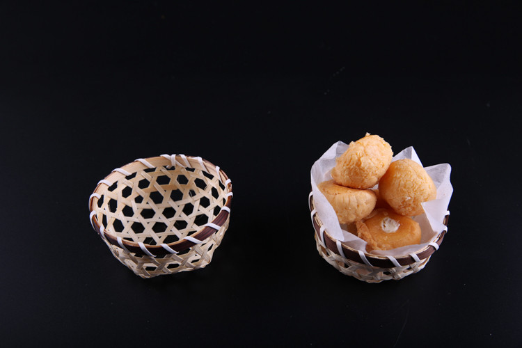 Craft Bamboo Fruit Basket Dust Pan 150*30mm Customized For Gifts