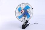 180 Degree Large Clip On Fan / Car Lighter Fan 8 Inch Compact Design