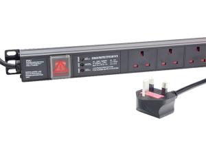 China Surge Protected Rack Mount Pdu With Individual Switches , Horizontal Server Rack Power Strip factory