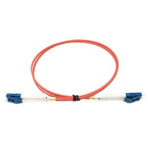 China LC To LC DX Zipcord G657A1 Fiber Optic Patch Cord Red Color factory