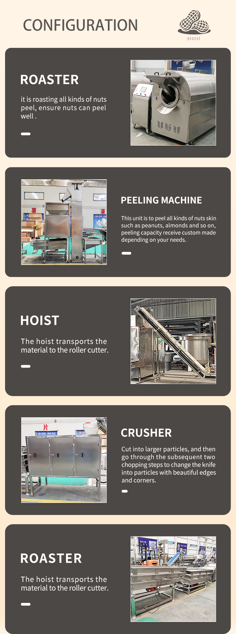 380V Sand Nut Snack Single Double Rotary Roller Seasoning Flavoring Production Line
