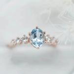 925 Sterling Silver Fashion Design Exquisite Dainty Moonstone Ring