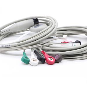 China Snap ECG Lead Wire 6p 3 lead Aha Trunk Cable For ECG Monitoring factory