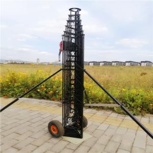 China 30M 11 Sections Freestanding Cell On Wheel Tower Winch Up factory