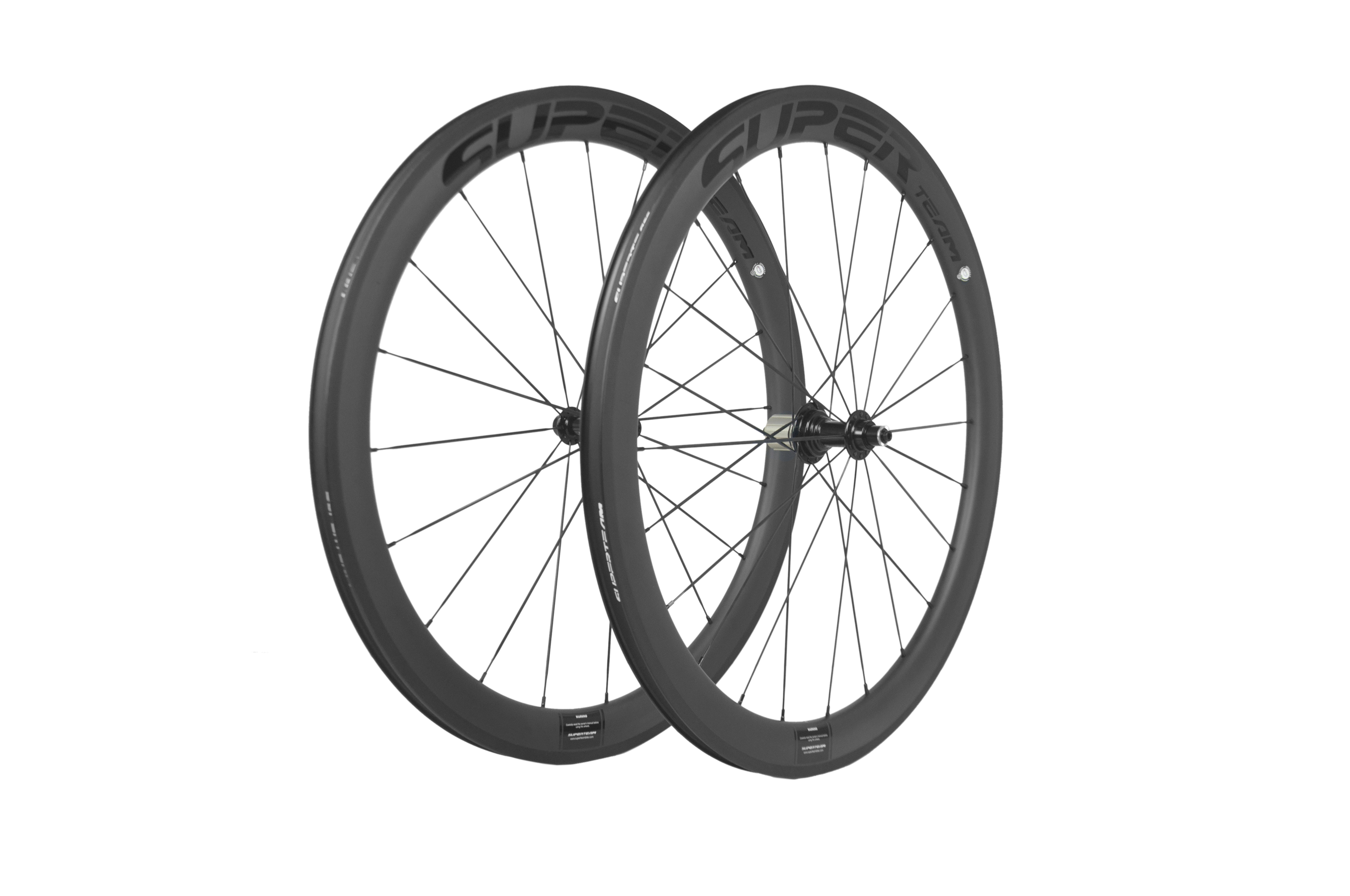 Superteam 38mm Road Wheelset with V Brake Braking System and R13 Black Hub Elbow