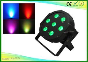 China Plastic House 7 X 10w Led DJ Stage Light 4 In 1 Rgbw Led Flat Par Light factory