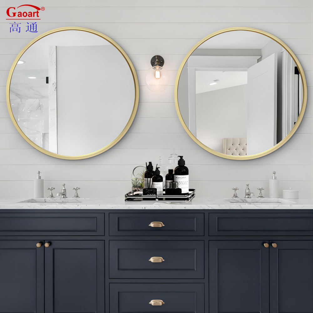 Rectangular Home Wineshop Mirror with Luxury Salon Glass in Modern Art Deco Design