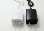 Black / White 4.2 V Battery Charger Us Plug Charger With Short Circuit