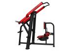 Free Weights Plate Loaded Lat Pulldown Machine Red Color For Gym Fitness Center