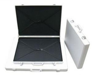 China Waterproof Aluminum Laptop Case Hard Shell With Two Combination Locks factory