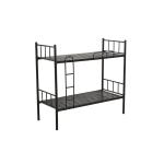 Black Strong Metal Bunk Beds , Metal Double Decker Bed Disassembly Design