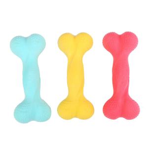China TPR Foaming Interactive Dog Bone Chew Toy 73g factory
