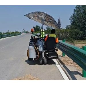 China Mini Driving Thermoplastic Road Line Marking Truck Tricycle-Extrusion Marking factory