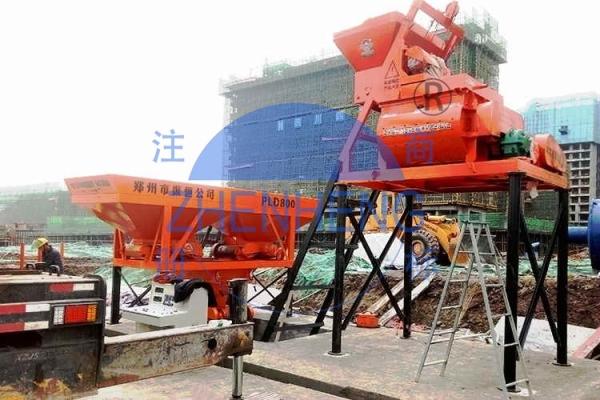 Mini Projects Central Mix Concrete Plant, Stationary HZS25 Concrete Batching