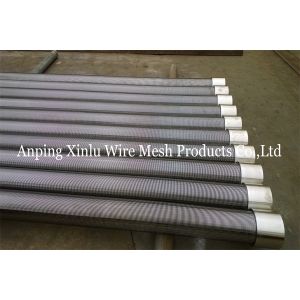 China 4 Looped V Wire Wrapped Johnson Type Continuous Slot Water Well Screen Pipe For Oil Well Sand Control on sale