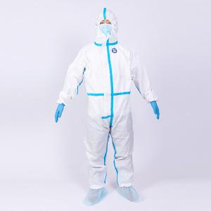 China Antibacterial Anti Virus Full Body Disposable Coverall Suit factory