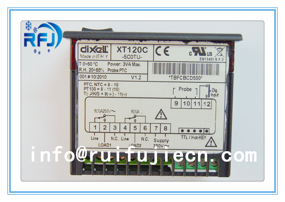 Black Dixell Thermostatic Controller , Digital Temperature Controller Dual
