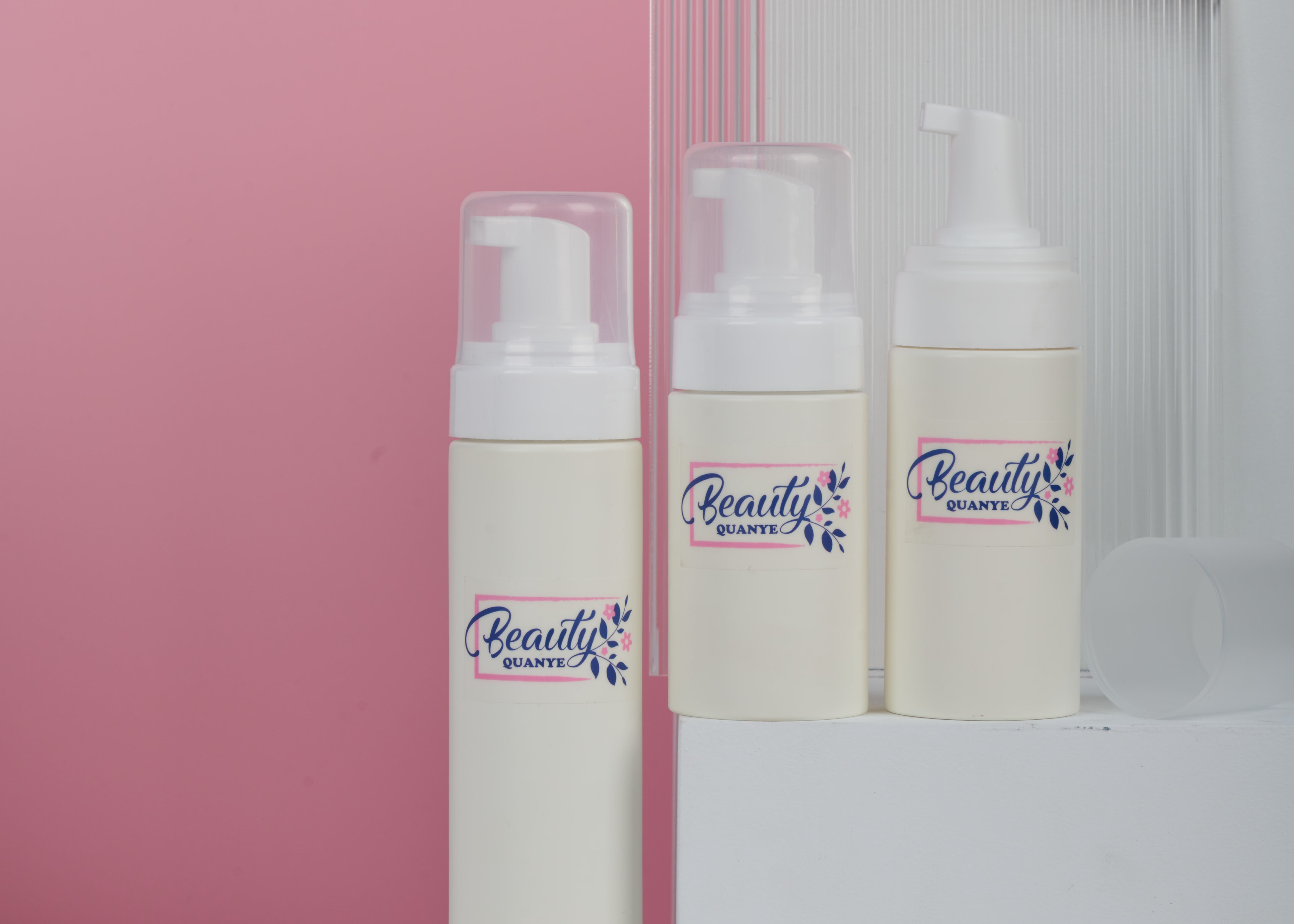 100ml 120ml 150ml Foam Cleansing Bottles With Foam Pump 42/410 Necksize
