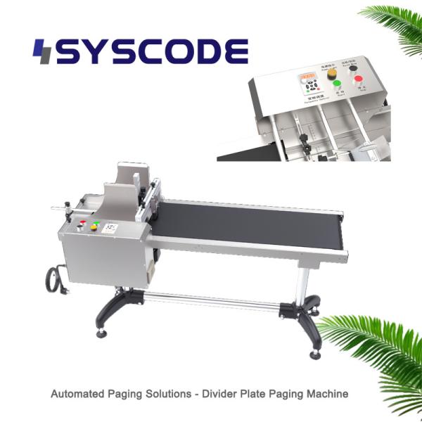 Divider Plate Paging Machine For Packaging And Printing Industries Automatic
