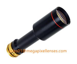 China 2/3&quot; 0.5X PMAG WD110mm F8 Bilateral Telecentric Lens, Non distortion C mount Telecentric Lens factory