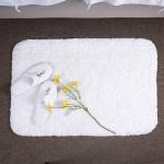 Curved Machine Washing Hotel Bath Mat 100% Cotton Terry Bath Mat Rug For Hotel