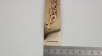 High Quality Light Gold Shoelaces Accessories Engraved Embossed Leopard Metal