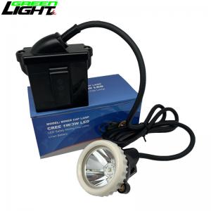 China Rechargeable LED Miner Cap Lamp , GL5-B 10000lux Miners Safety Lamp factory