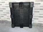Plastic collapsible box containers closed bodies with side doors