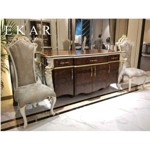 China Home Furniture Noble Birch Solid Wooden Sideboard factory