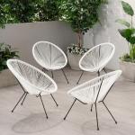 Metal Frame Plastic Rattan Wicker Acapulco Chair for Outdoor Balcony Patio Lawn