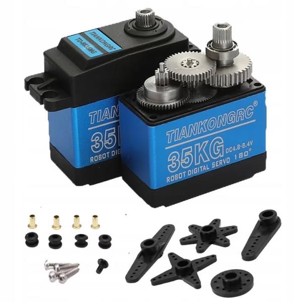TIANKONGRC TD-6635MG 35KG 4.8-8.4V Metal Gear Digital Servo Motor for RC Robot