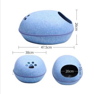 China Eco-friendly Breathable Cute Detachable Egg Shape Dog Cat Cave Bed for Pet Supplies factory