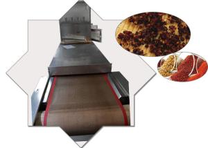 China Industrial Sized Microwave Chili Drying Machine , 120KW Continuous Tunnel Dryer factory