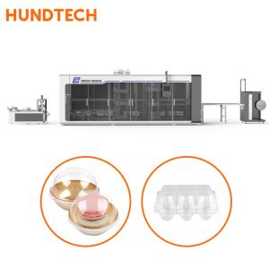 China Plastic Vacuum PVC PP Thermoforming Machine Vacuum Thermoformer 3kw Servo Motor factory