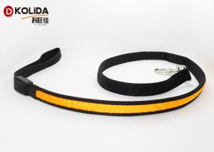 China Orange / Blue Easy Walking LED Dog Leash Nature Nylon With Basic Collars factory