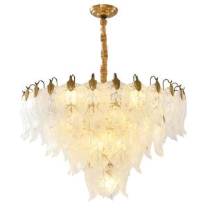 China Indoor Living Room Decorative Led Crystal Pendant Light 110lm Surface Mounted factory