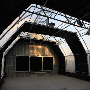 China Breathable Curtain Auto Light Deprivation Greenhouse With Movable Seeding Bed factory