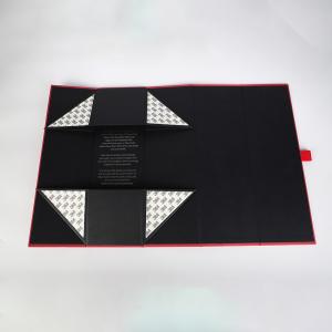 China Magnets Flap Flat Pack Foldable Single Wine Box Pannel Closure ISO factory