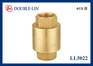 China DIN259 Thread 2&quot; Female X Female Brass Spring Check Valves factory