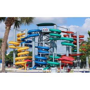 Customized Colorful or Customized Fiberglass Slide for Residential and Resort