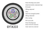 Aluminium FE Sheath Outdoor Armored Fiber Optic Cable GYTA333