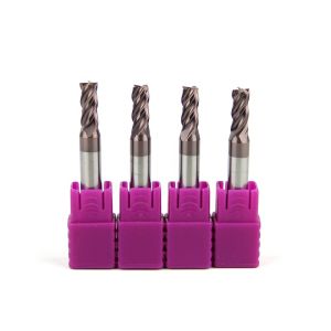 Tisin Coating Variable Helix End Mill / Precision Cutting Tools OEM