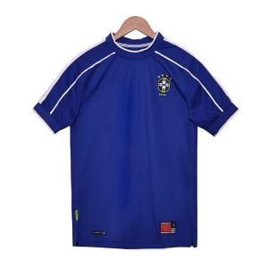 China Brazil Retro 1998 World Cup Away Football Jersey Classic Reproduction factory